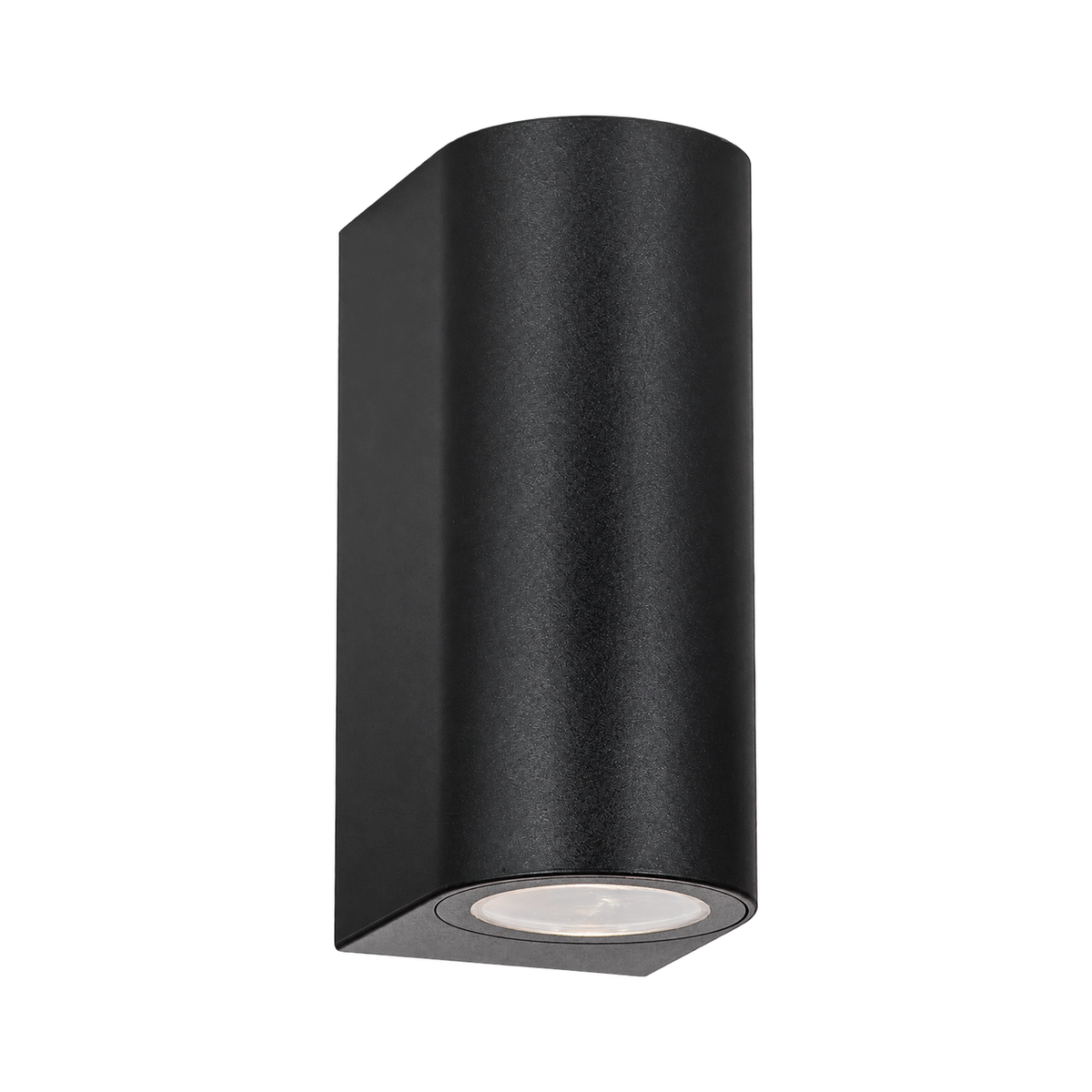 Matt Black Up & Down GU10 Wall Light, IP54 — transparent background, 1254 × 1254