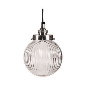 Antique Silver Spiral Glass Pendant Light — transparent background, 1254 × 1254
