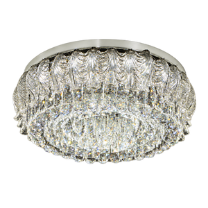 Extra Large Luxury Round K9 Crystal SMD LED Ceiling Fitting, 98W product image on a transparent background
