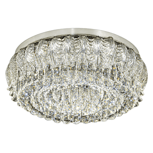 Medium Luxury Round K9 Crystal SMD LED Ceiling Fitting, 42W product image on a white background