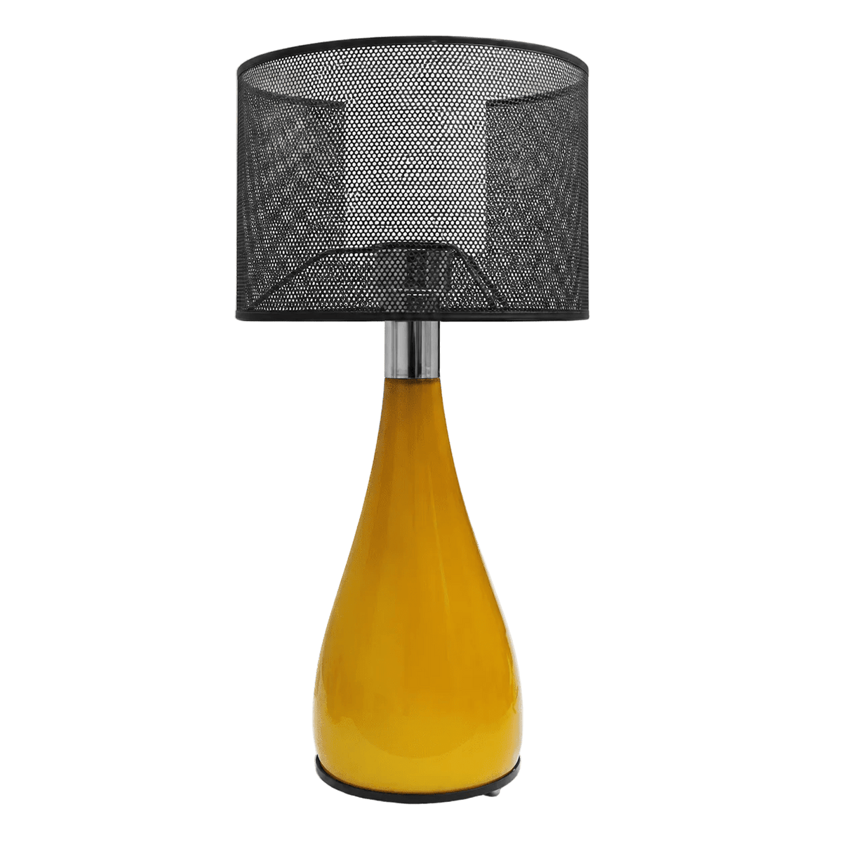 Amber Glass Table Lamp
