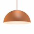 copper pendant light on a white background