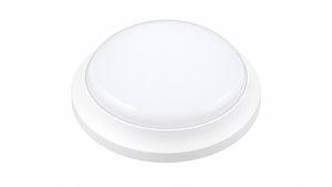 17W round white LED bulkhead light on white background