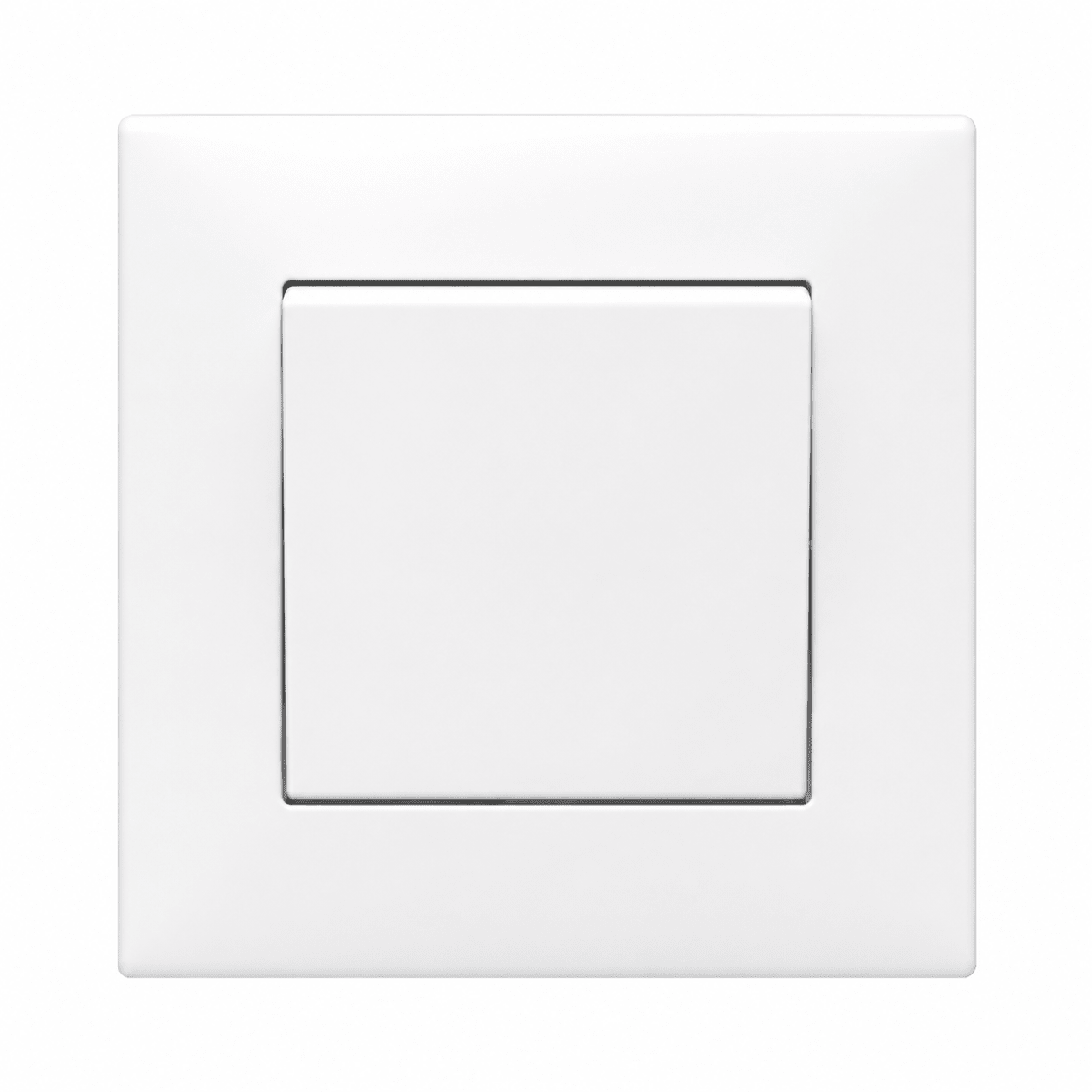 1 Lever 2 Way Switch 10A - White (3x3)