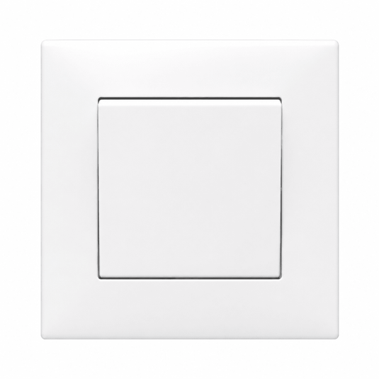 1 Lever 2 Way Switch 10A - White (3x3)