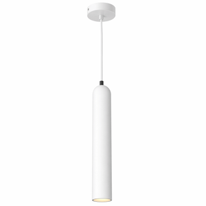 White pendant light on a white background
