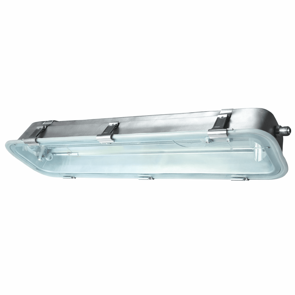 Stainless Steel LED T8 Fluorescent Fitting - 4 Foot / Single