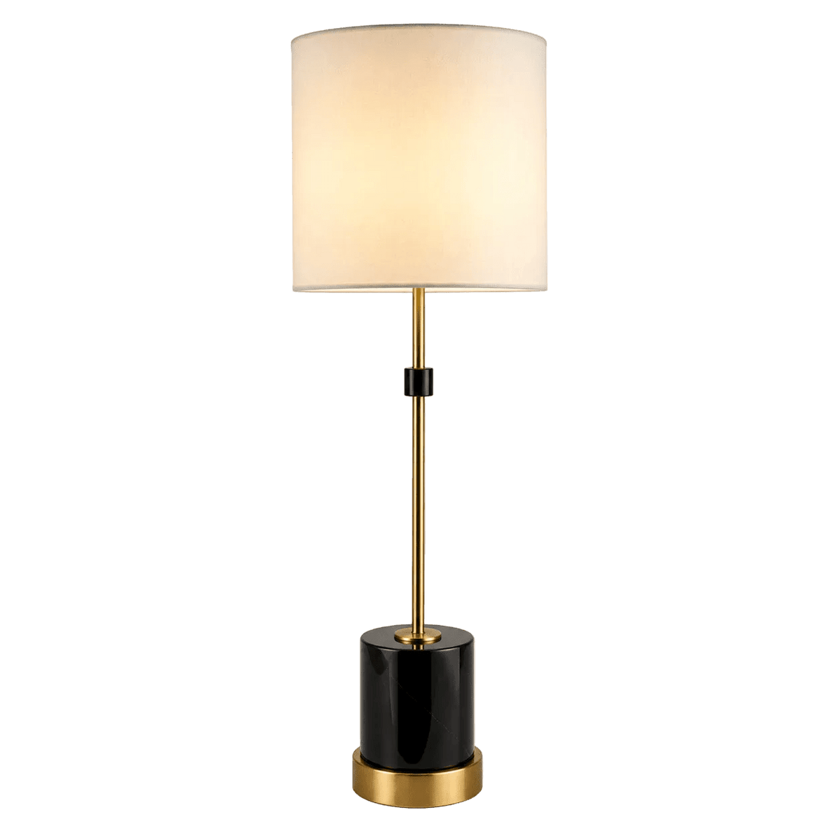 Venecia Black & Gold Marble Table Lamp