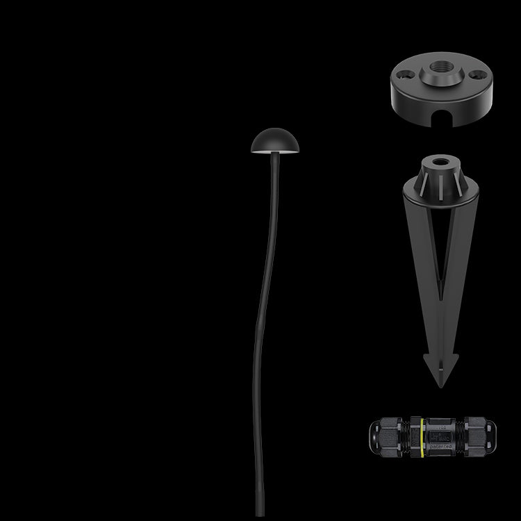 Warm White Black LED Outdoor Spike Light IP65