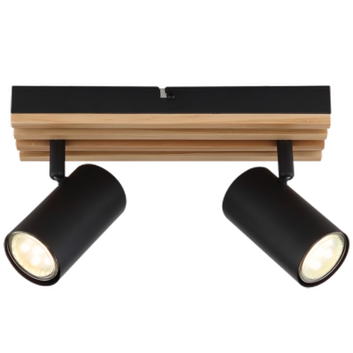 Black Wood Finish Spotlight Adjustable Indoor