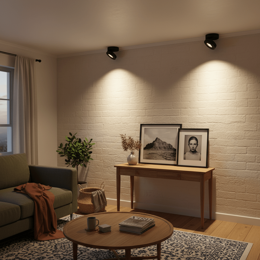 Black ceiling light fixture on a white background