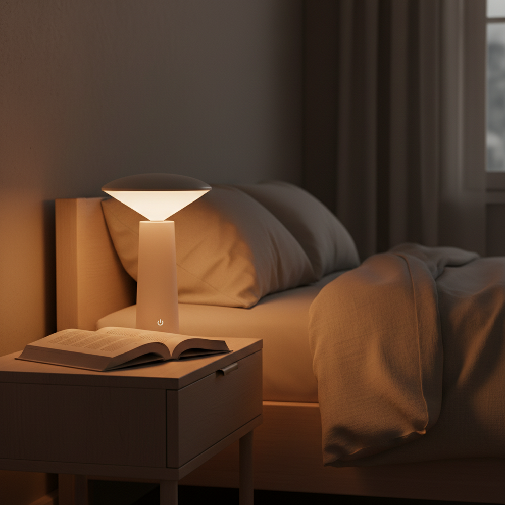 Rechargeable Mini LED Table Lamp - White