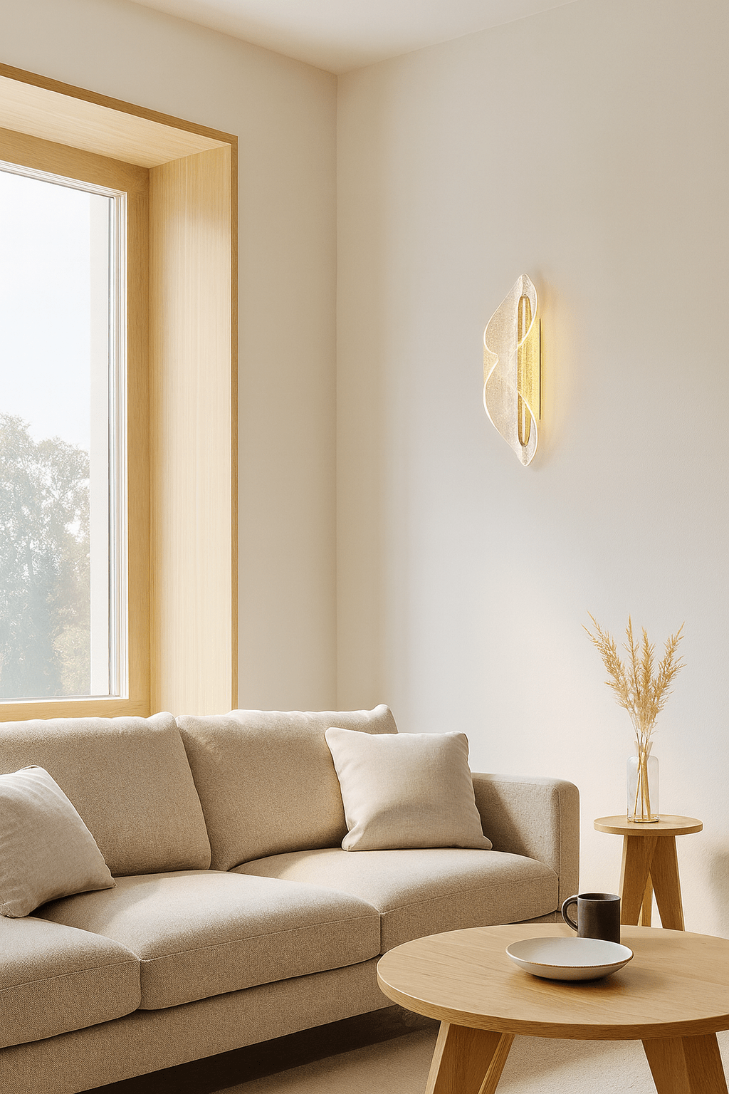 Medium Cocoon Acrylic LED Wall Light