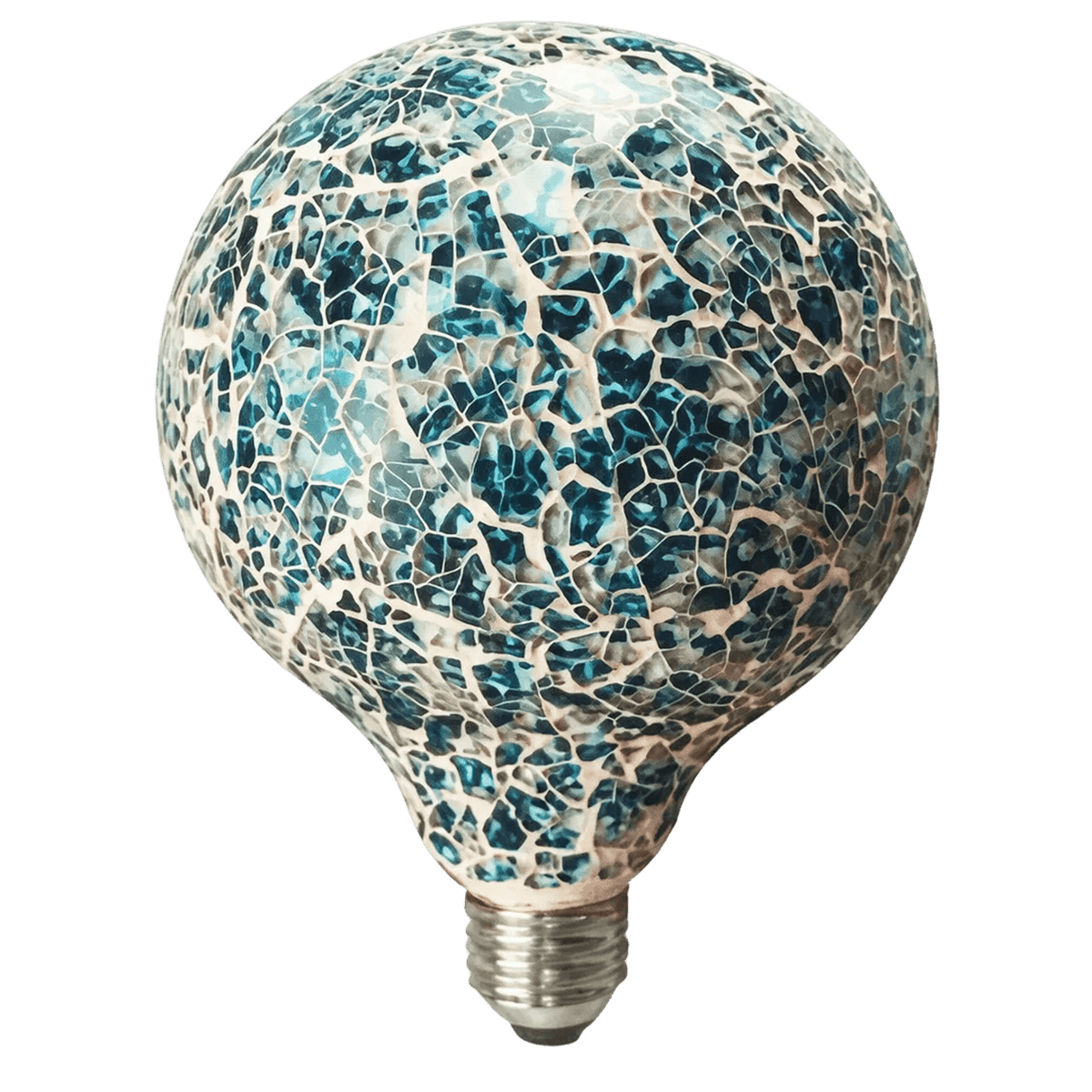 Decorative LED Bulb - 6W Mosaic - Sea Blue — 1254 × 1254 transparent product image