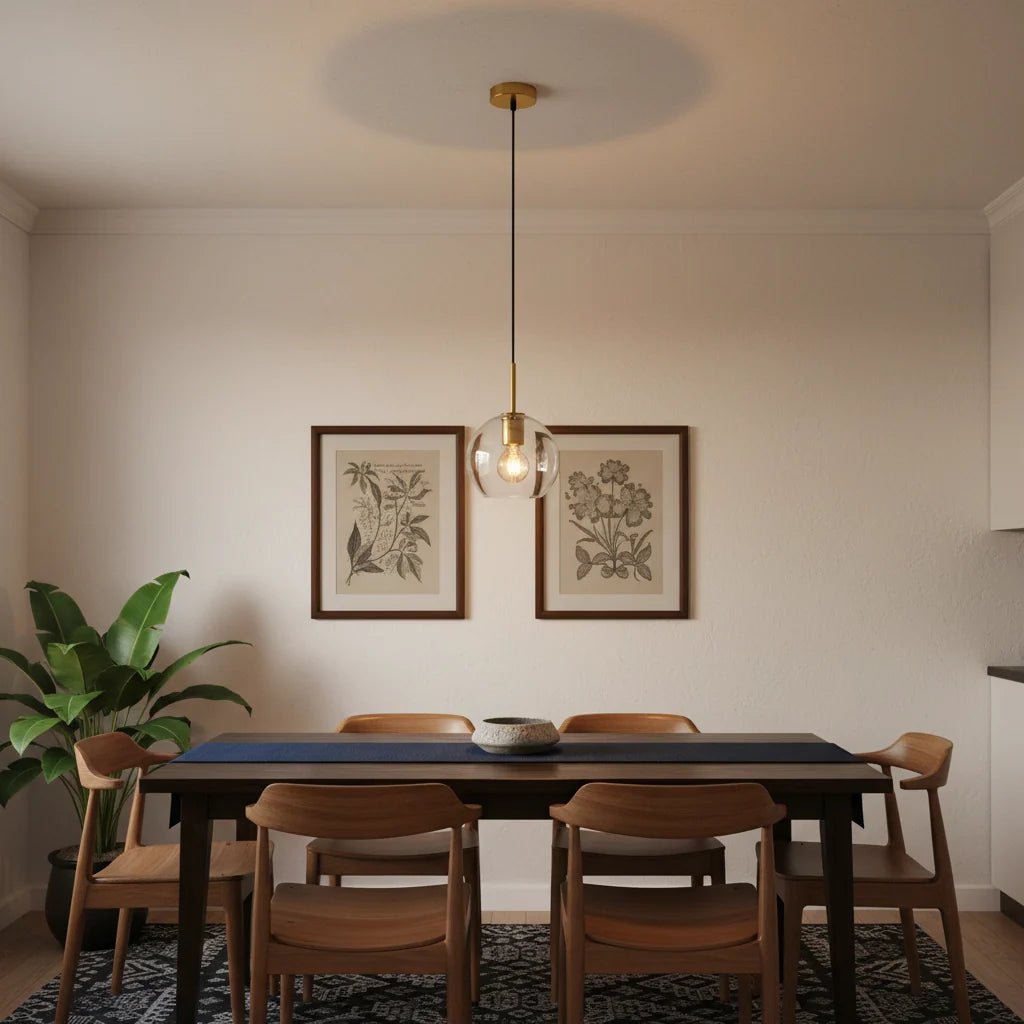 Trend Ball Glass Pendant Light - Gold