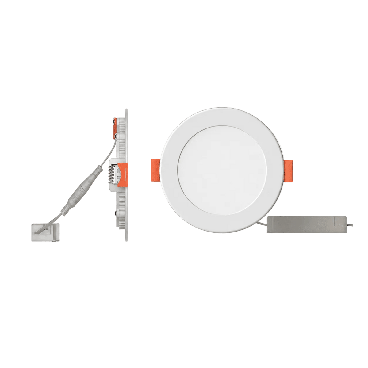 6W PMMA Recessed Round LED Panel – CCT Dimmable