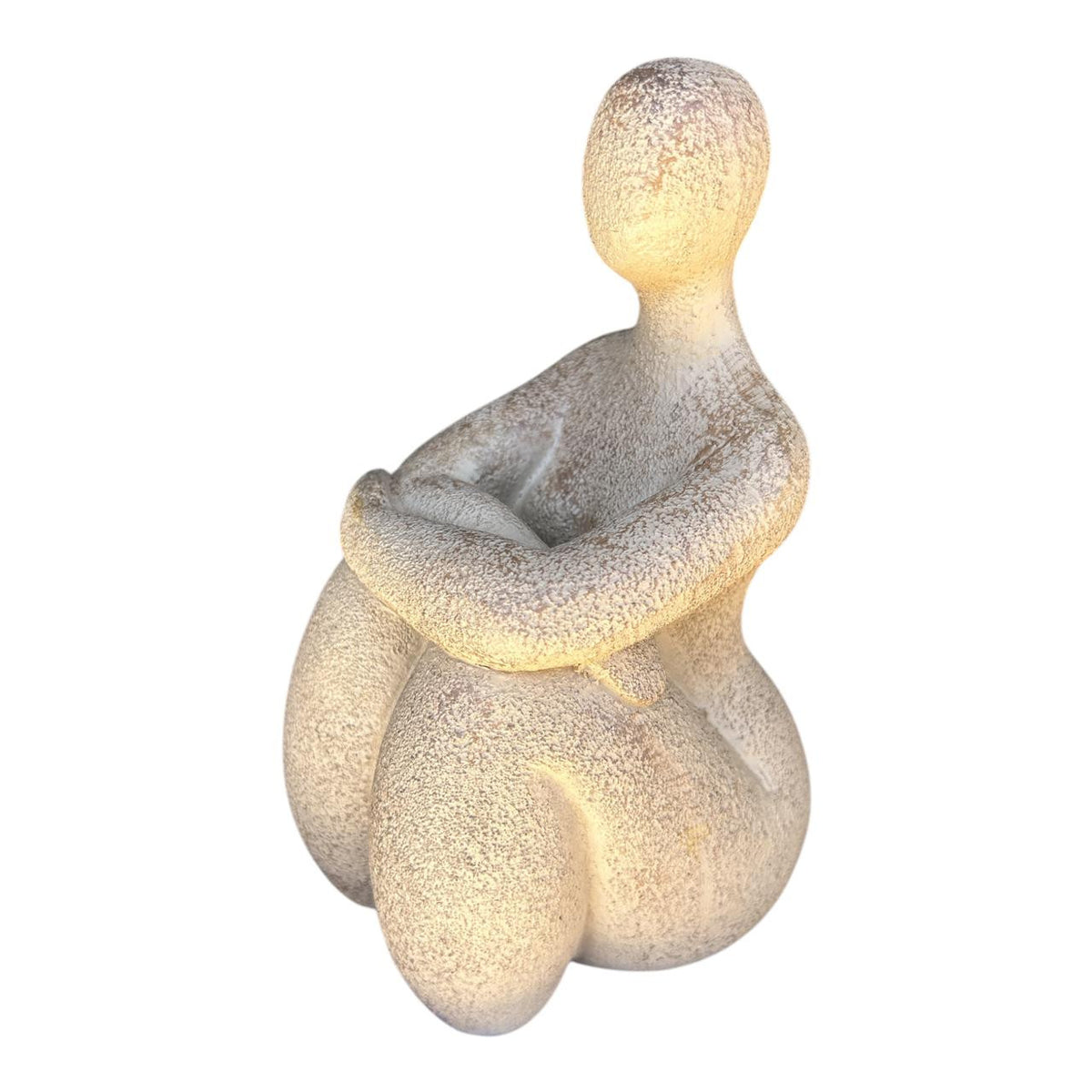 Figurine Craft - Brown Plus Size Lady Resting product image