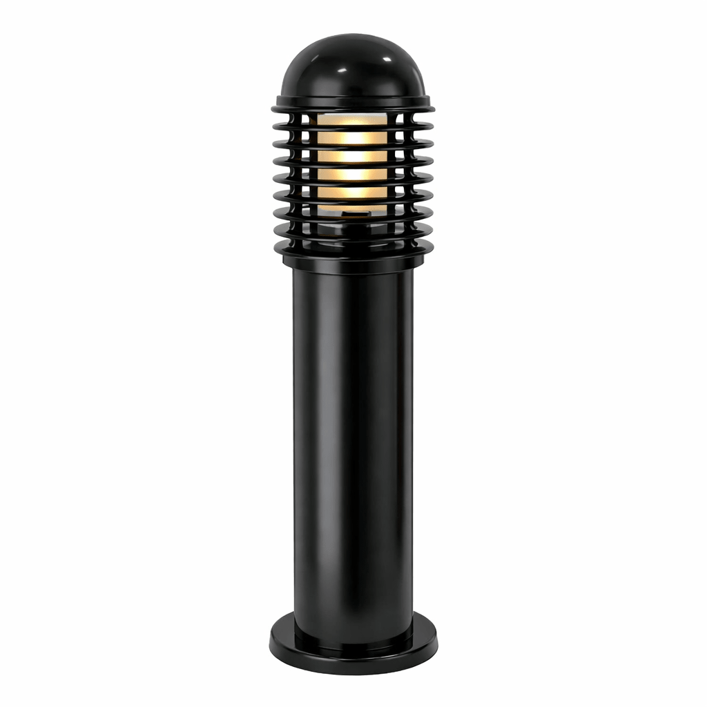 650mm Lourve Black Base Mount Bollard