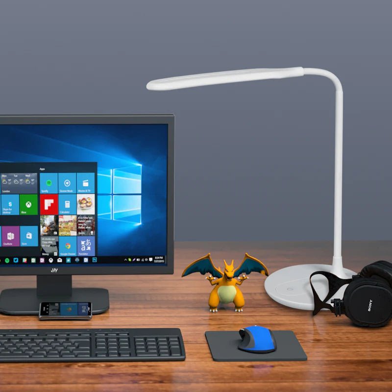 Flex White LED Desk Lamp