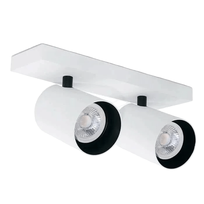 Lone 2 White Adjustable Surface Mounted Spotlight