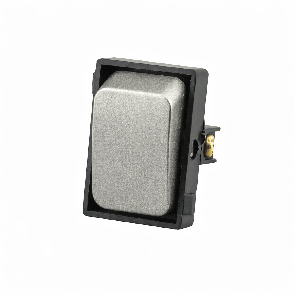 Silver & Black Lever Switch Module - 2 Way