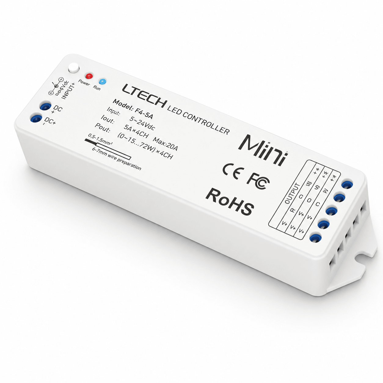 LED Strip Light - F4 RF RGBW Receiver 4x3A