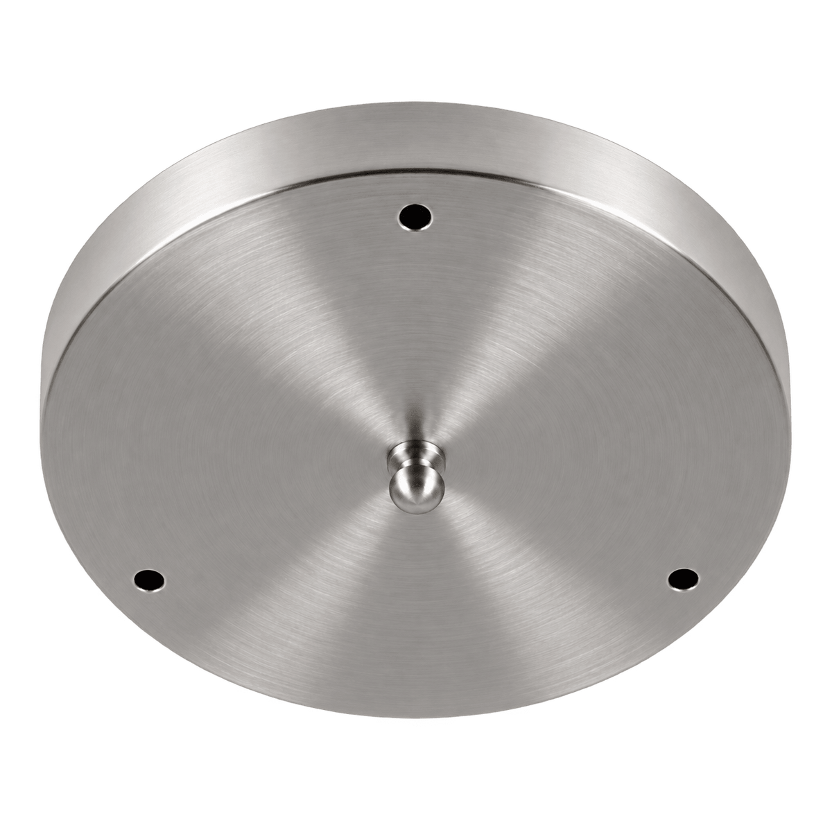 250mm 3 Light Ceiling Cup – Satin Chrome, transparent background