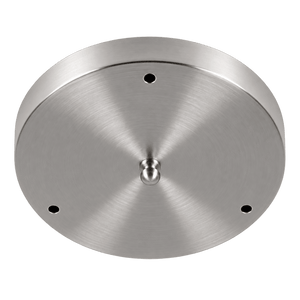 250mm 3 Light Ceiling Cup – Satin Chrome, transparent background