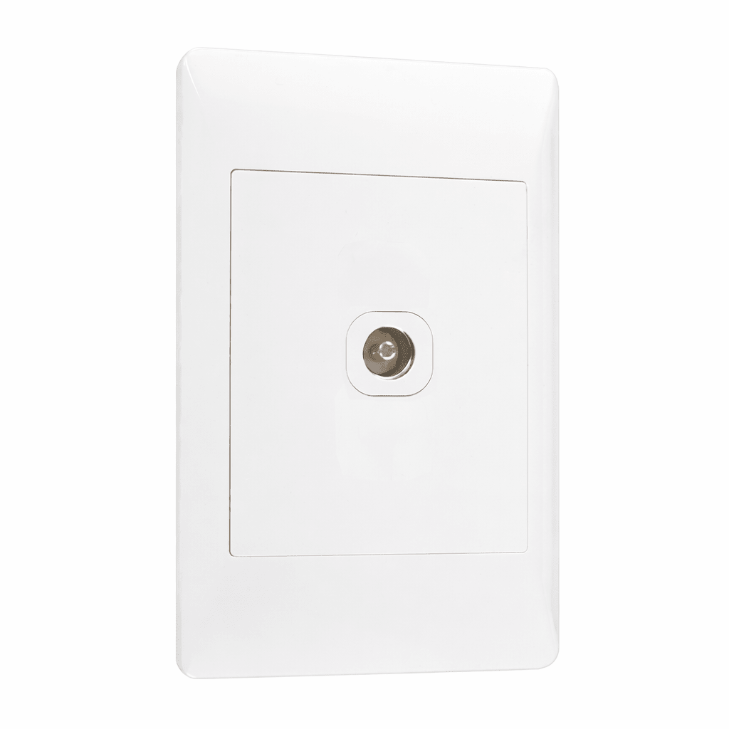 White TV Socket Connection