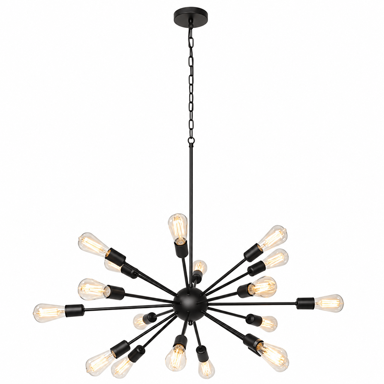 Supernova 18 Black Pendant Light
