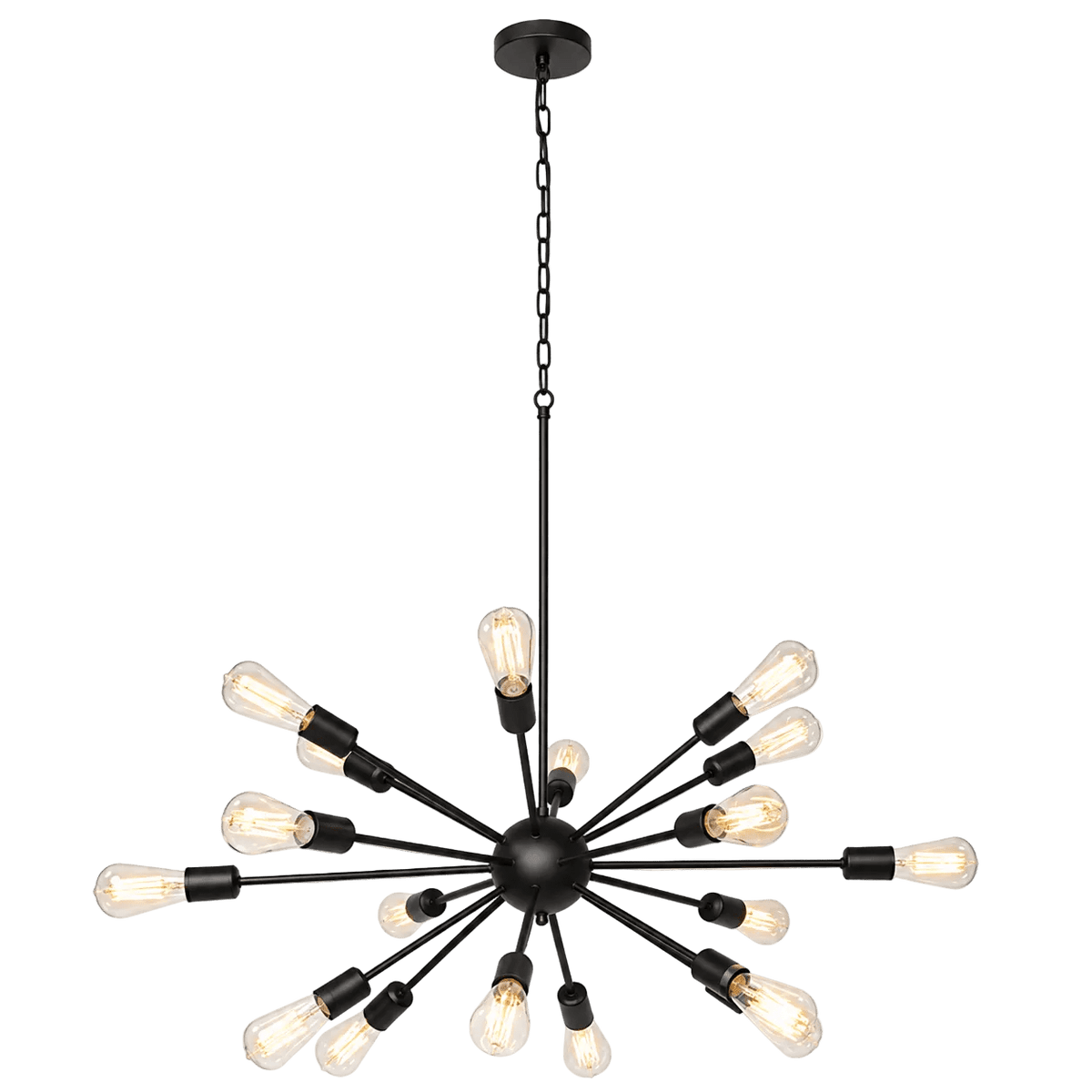 Supernova 18 Black Pendant Light