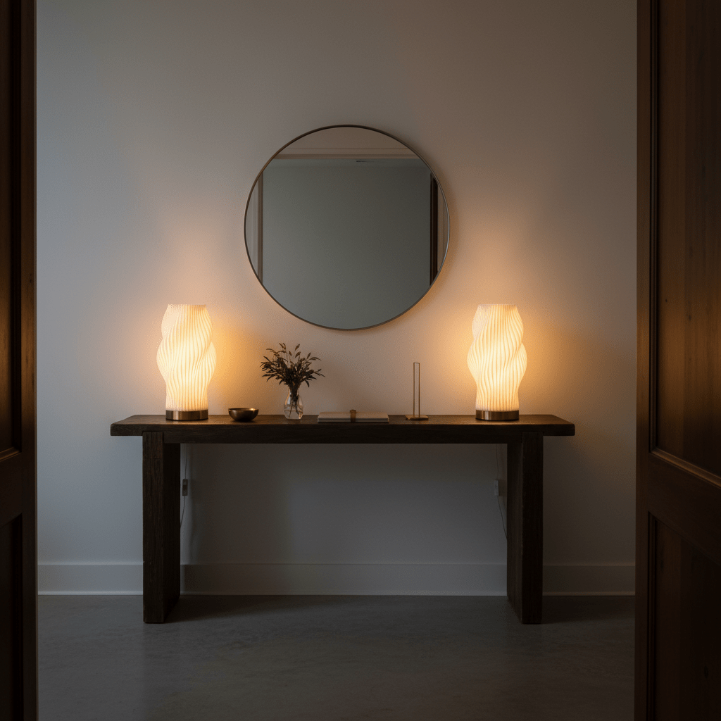 Dahlia 3D Printed Table Lamp (Recycled)