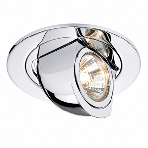 Downlight Holder - Chrome Tilt & Rotate