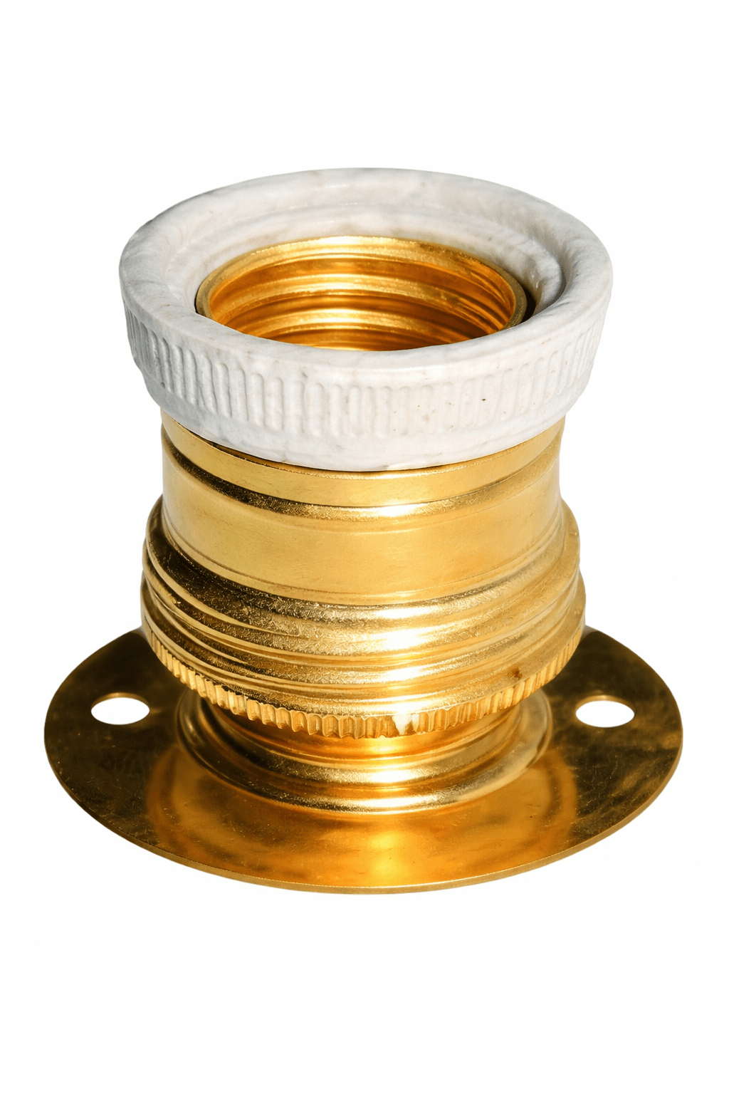 Metal E27 Lamp Holder Adapter - Batten Mount