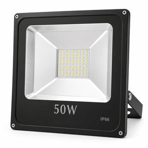 100W green LED flood light with a sleek design, showcasing bright LED panel and sturdy mounting bracket.