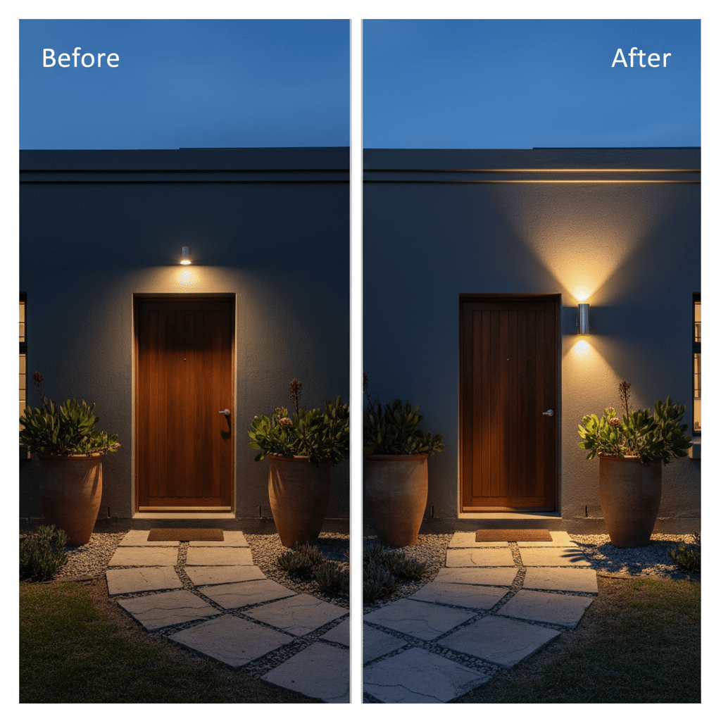 LED Wall Light - Glossy Round Up/Down Facing - additional product image