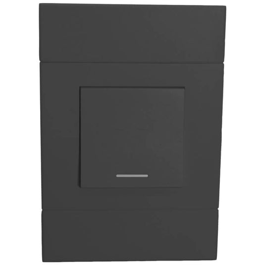 Veti 2 - Charcoal Double Pole 30A Isolator Switch (2x4)