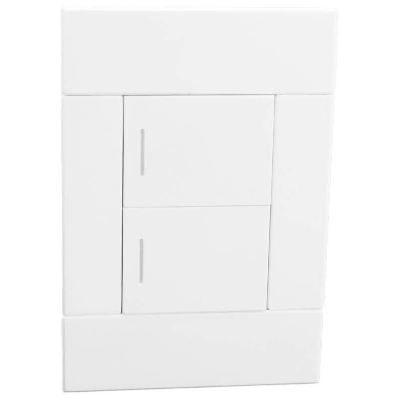 White Two-Lever Wall Switches