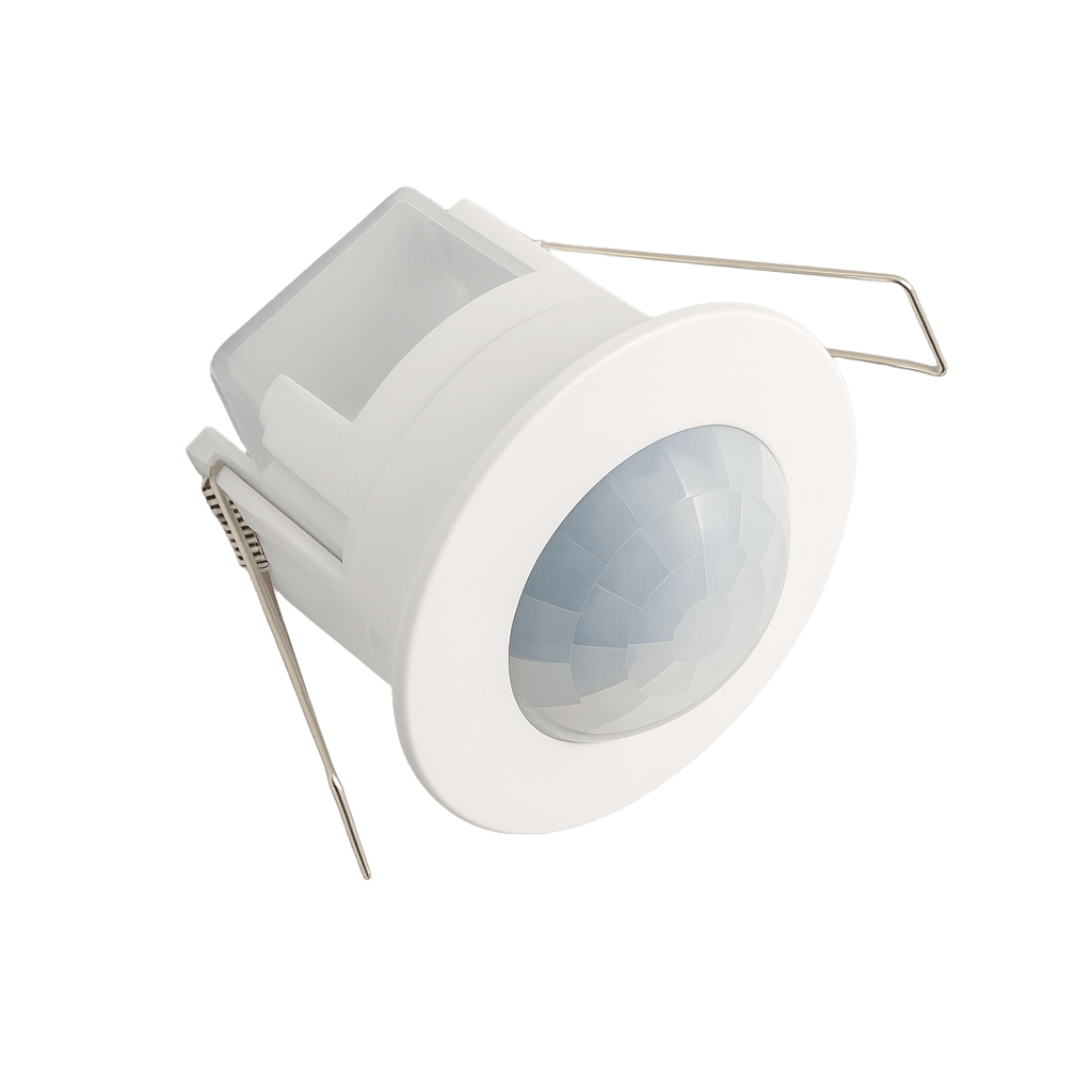 White recessed motion sensor