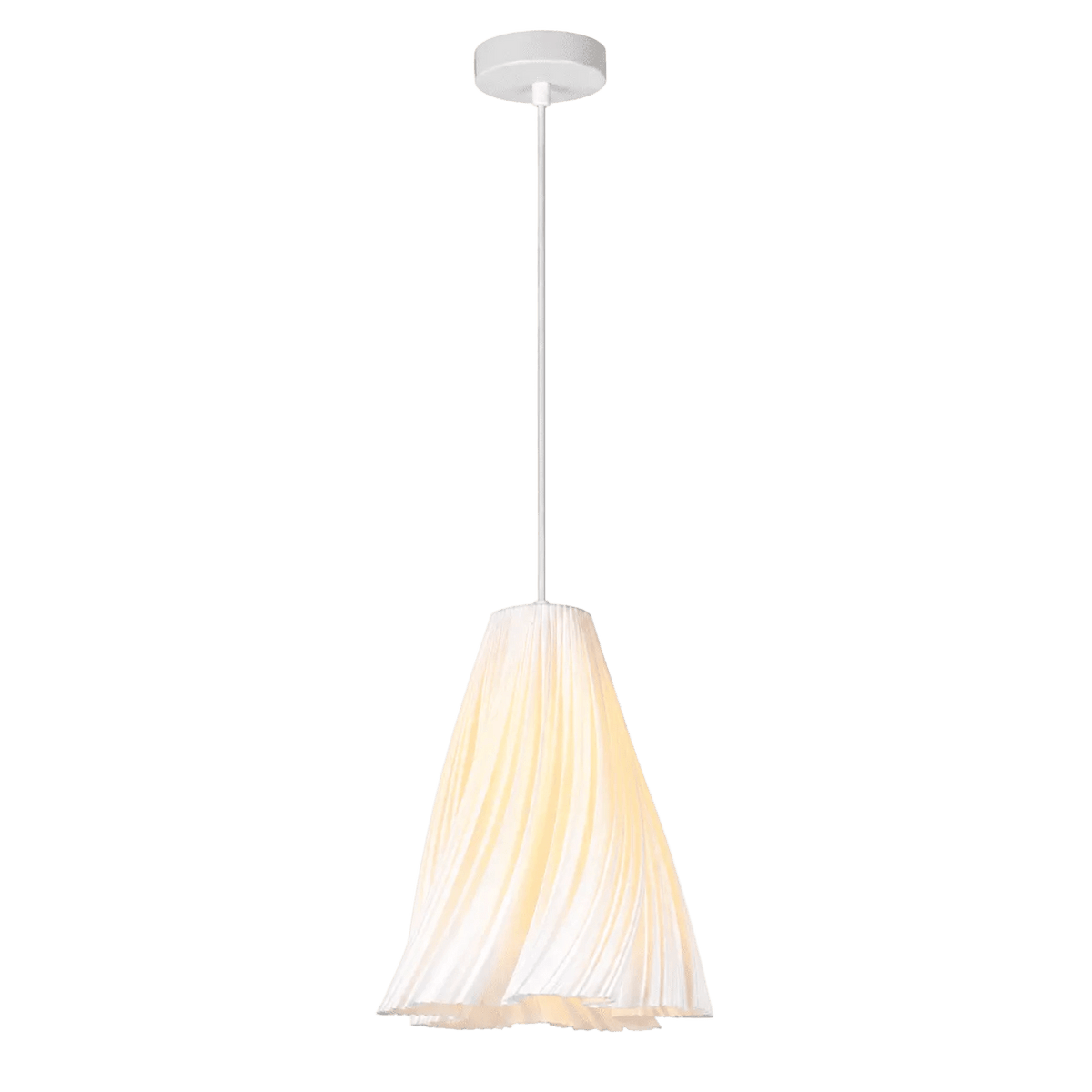 Tulip 3D Printed White Pendant (Recycled)