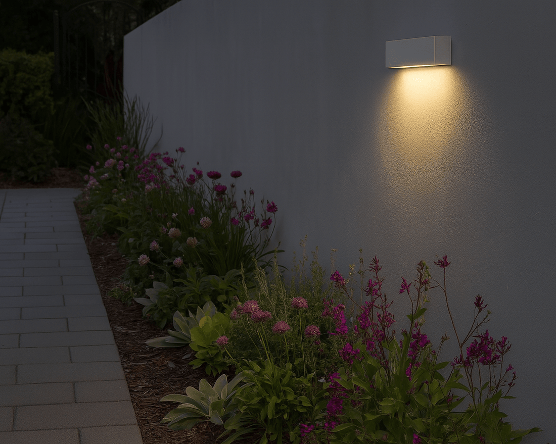 Capri Matt White LED Outdoor Wall Light