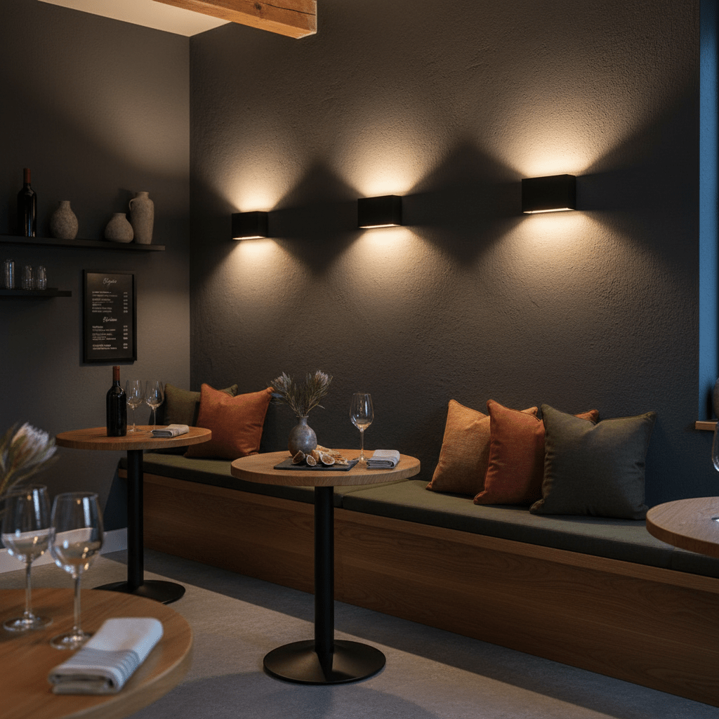 Capri 2 Light LED Wall Light – Black (3000K, IP65 Coastal)