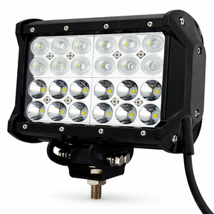 LED work light with black casing on a white background
