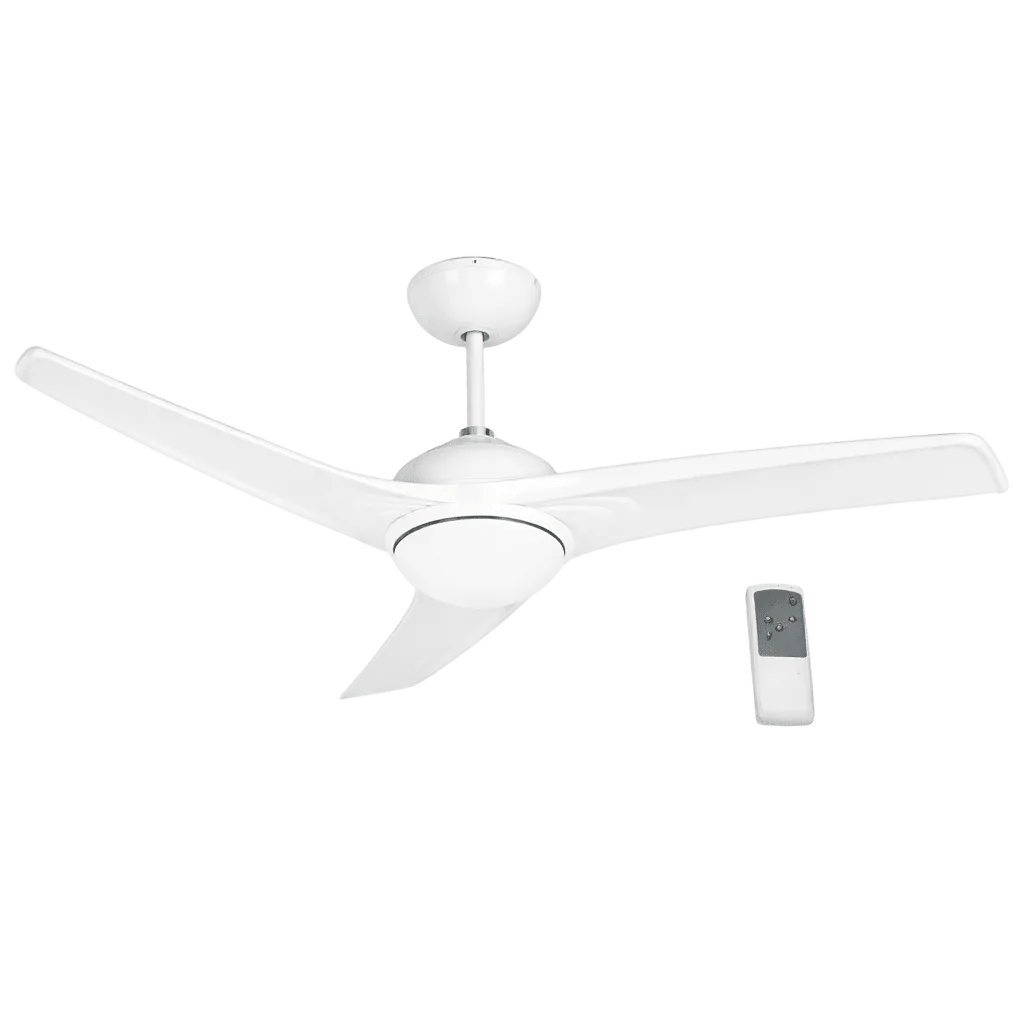 3 Blade White Ceiling Fan with Remote