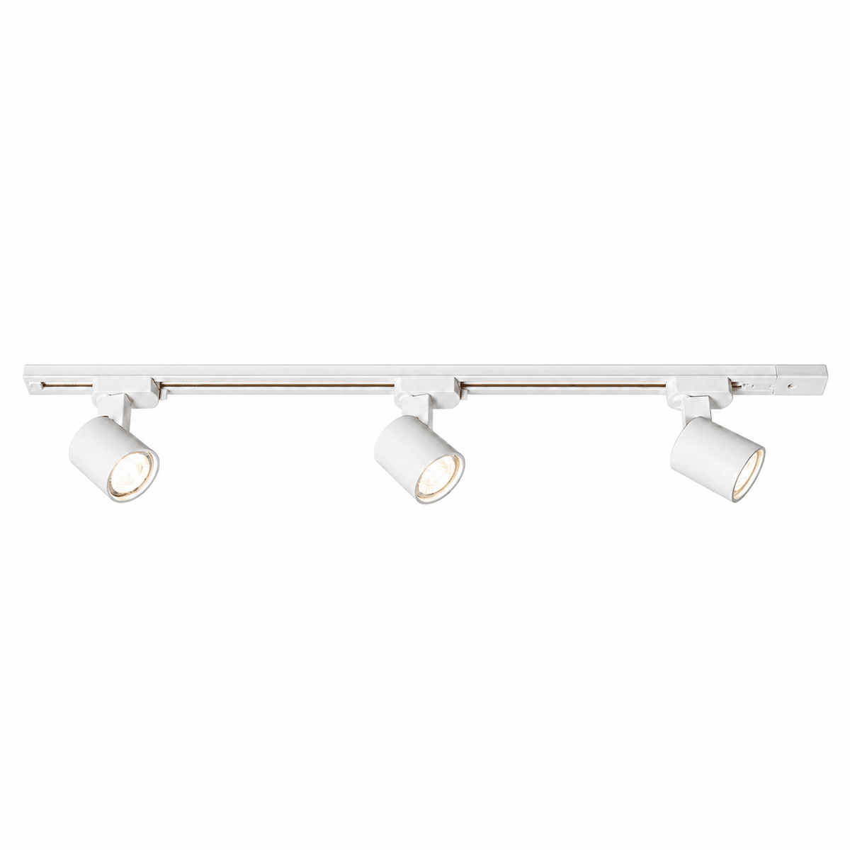 3 Light Track Light Kit — White, white background