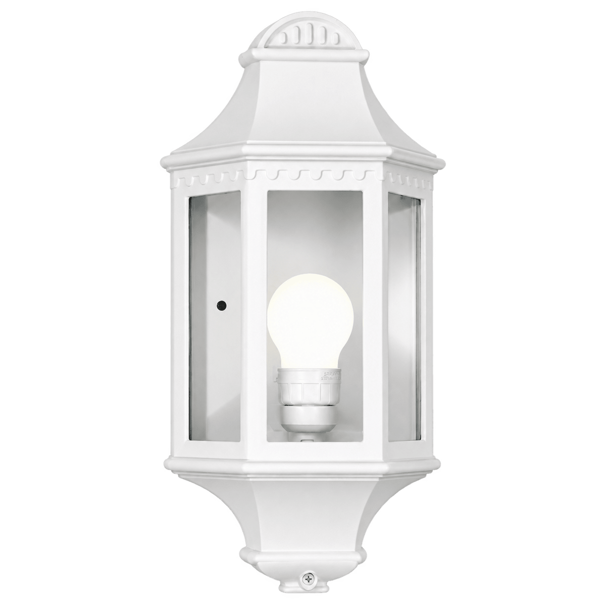 3 Panel Half Lantern - White, transparent background