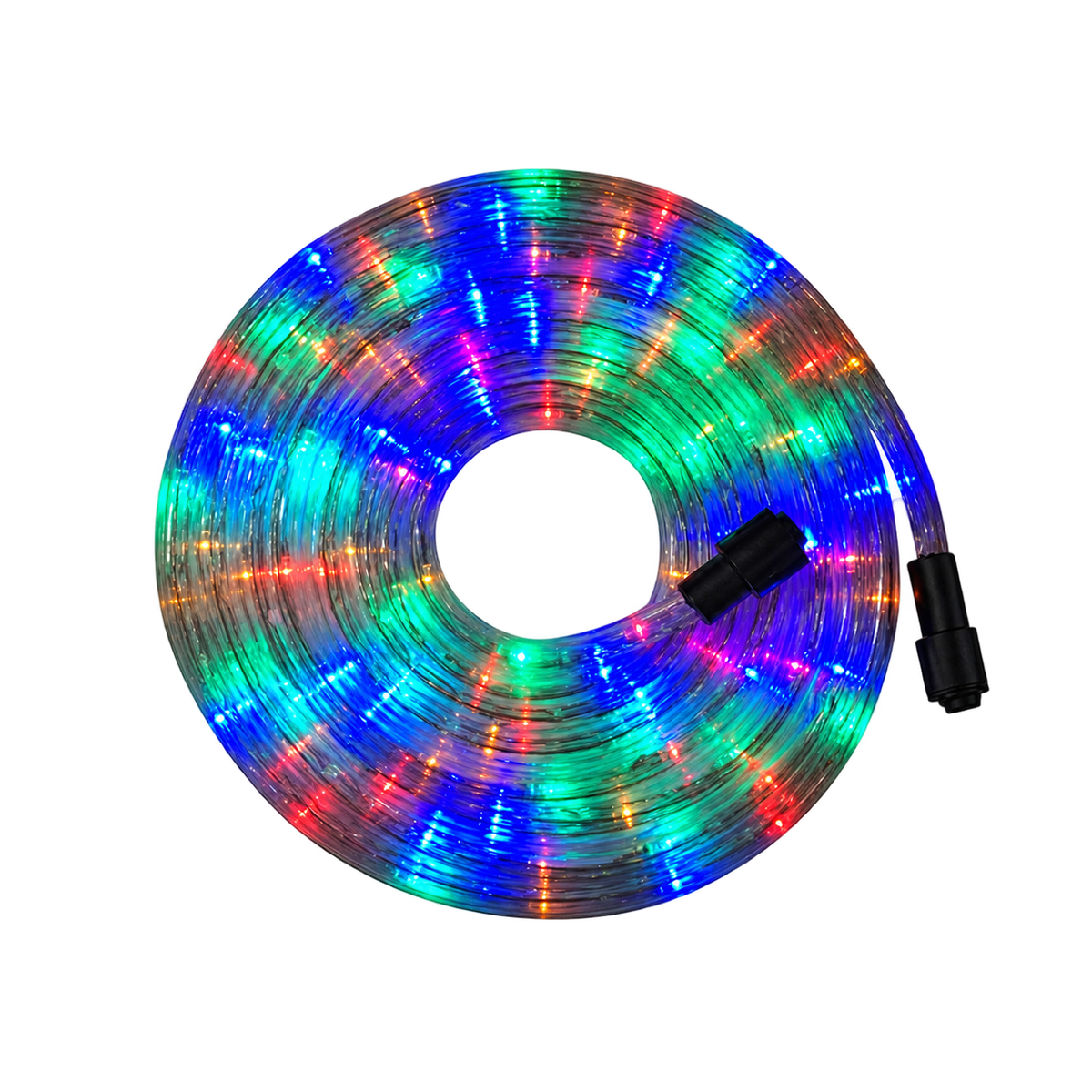 3 Wire RGB Rope Light - 50 Meter Roll on transparent background