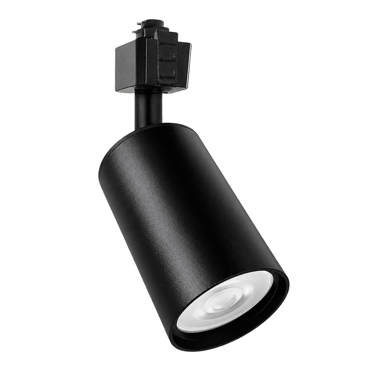 3 Wire Track Spotlight - GU10 - Black, transparent background