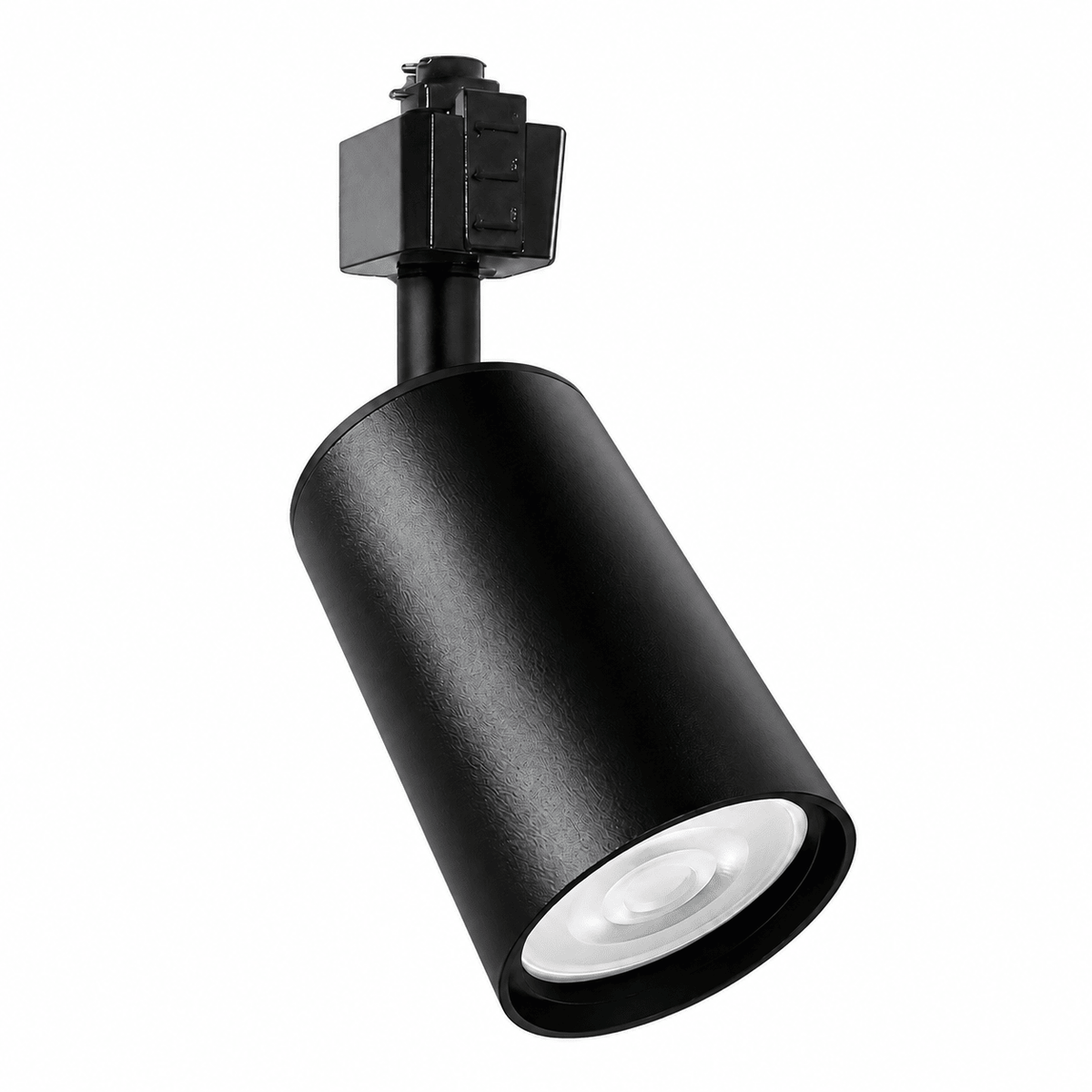 3 Wire Track Spotlight - GU10 - Black, white background