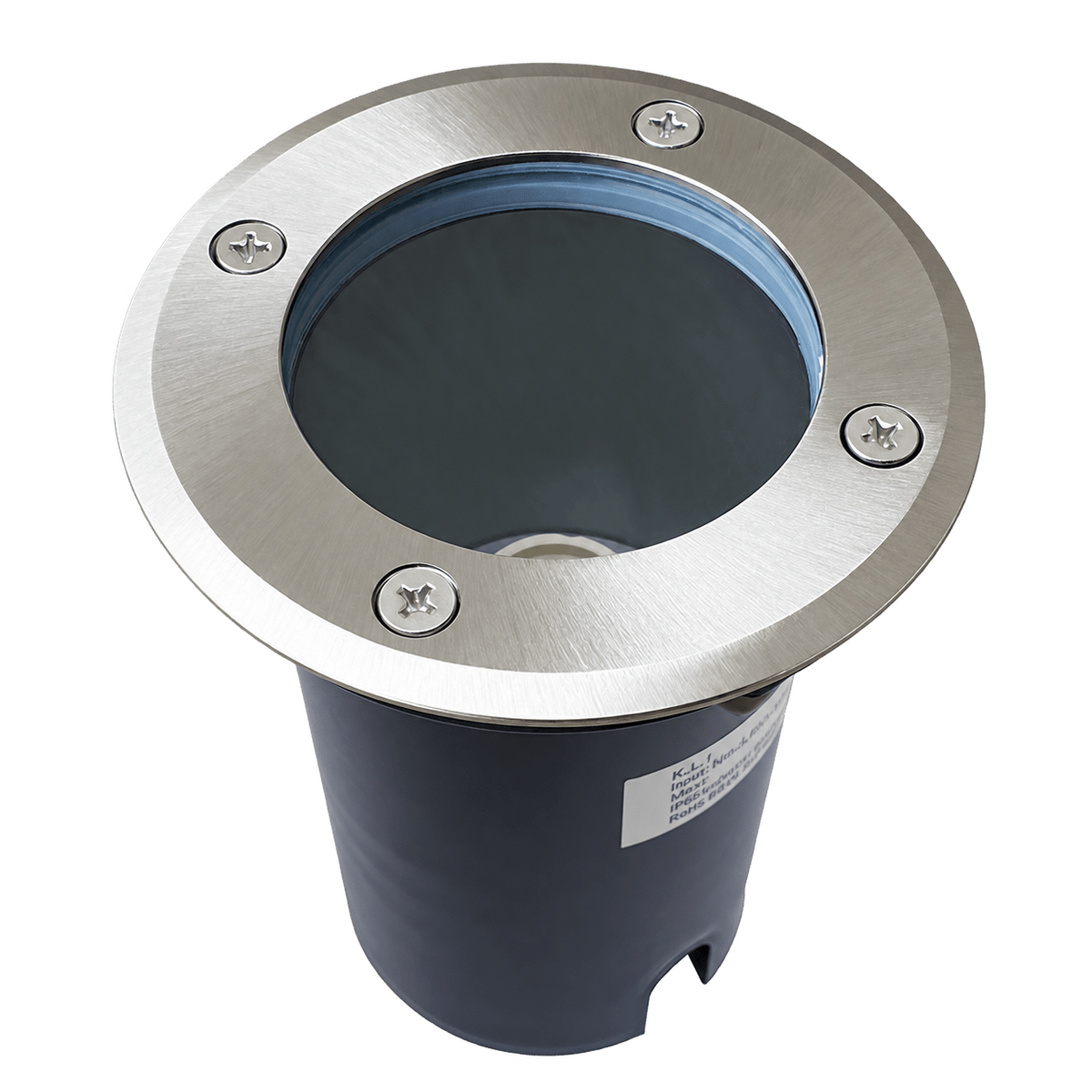 304 Stainless Steel Recessed Ground Light, GU10 - IP67, transparent background